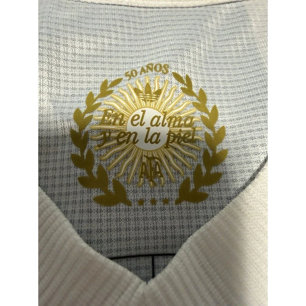 light blue and white adidas Argentina Anniversary Jersey, Size L